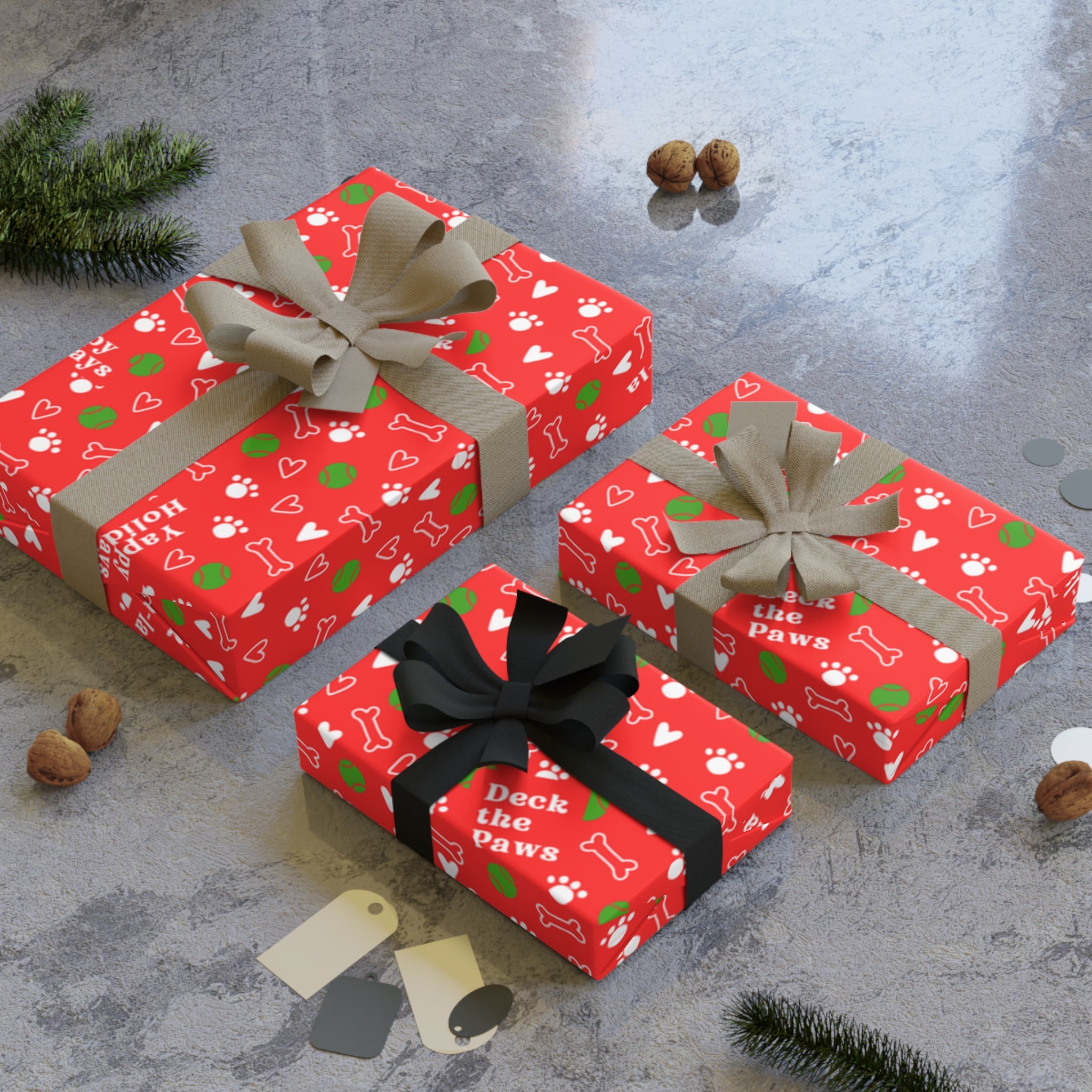 Christmas Dog Wrapping Paper