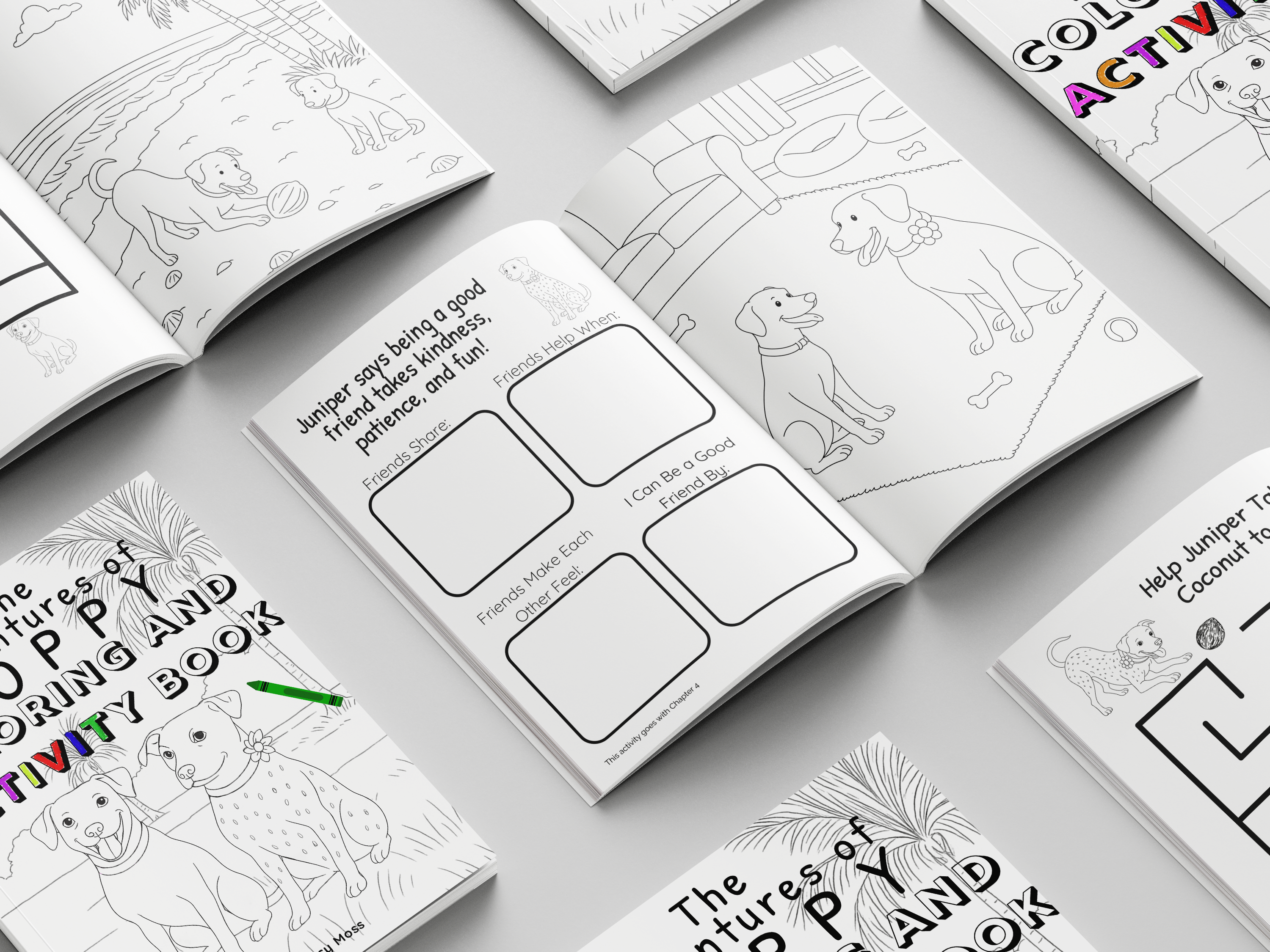 The Adventures of Poppy: Learning to Be Brave Coloring and Activity Book